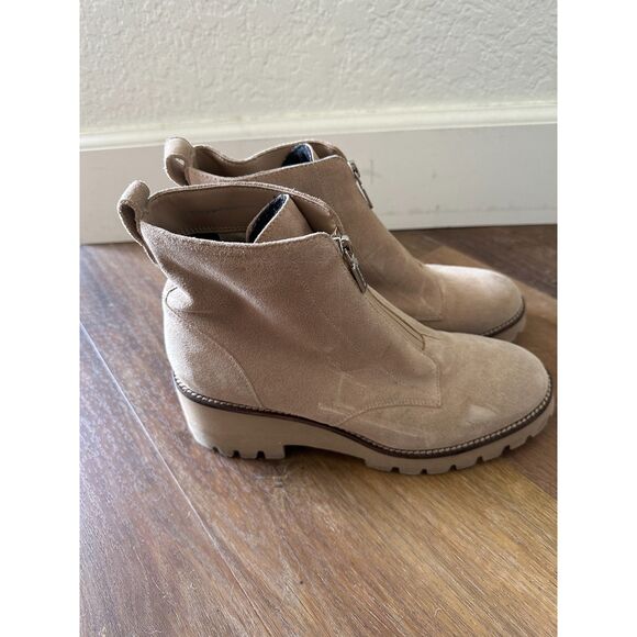 Blondo Drew Waterproof Bootie Size 8.5 Front Zip Lug Sole Ankle Boot - Picture 2 of 7